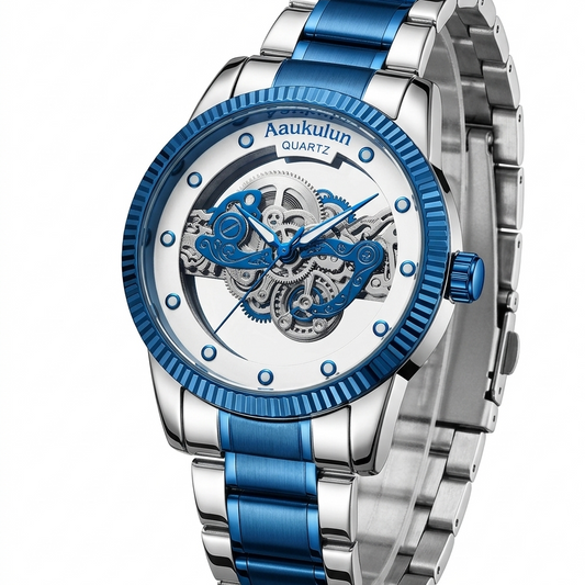 Luxury Skeleton Quartz Watch
